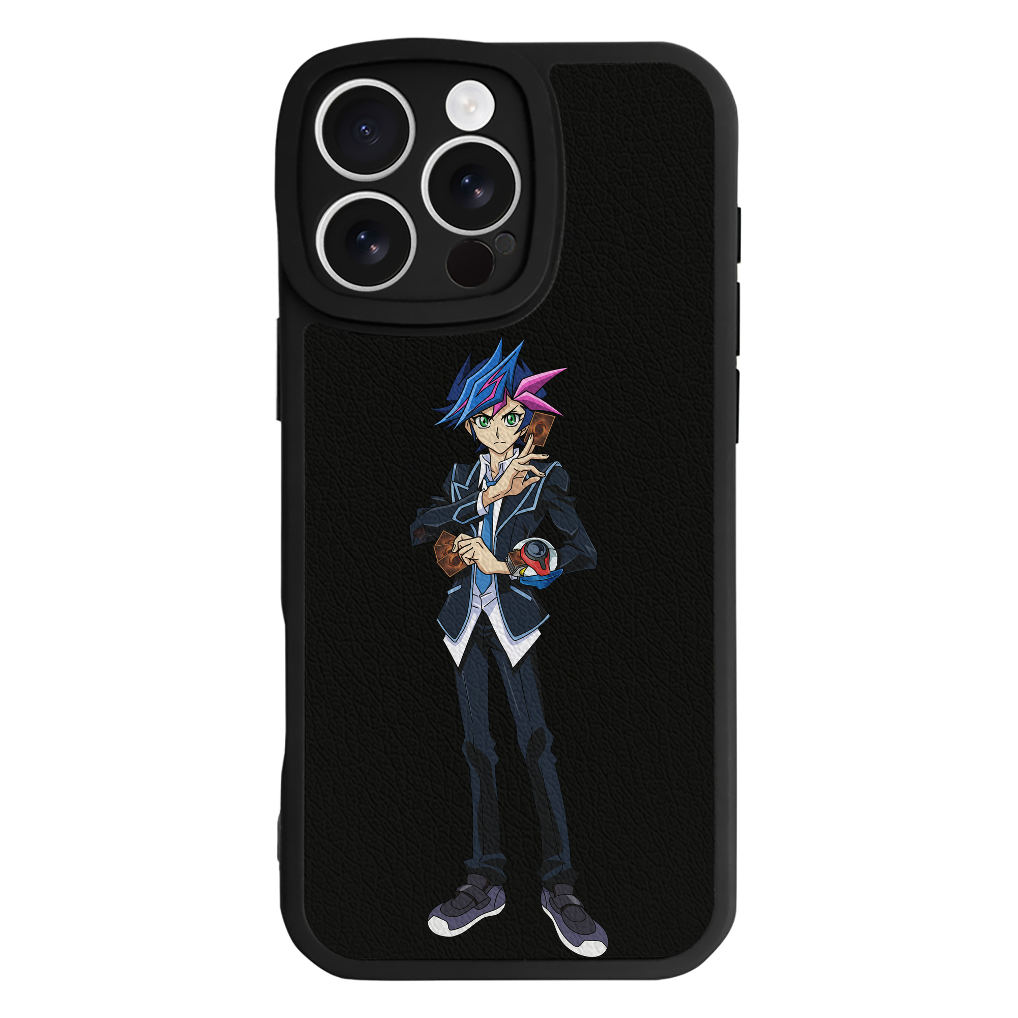 遊☆戯☆王 Yu-Gi-Oh! 【iPhone 16シリーズ対応】シリコンスマホケース（レザー調） 材質：シリコン